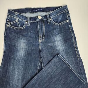 Rock & Republic Jeans Women's 10‎ Boot Cut Blue Denim Rhinestones